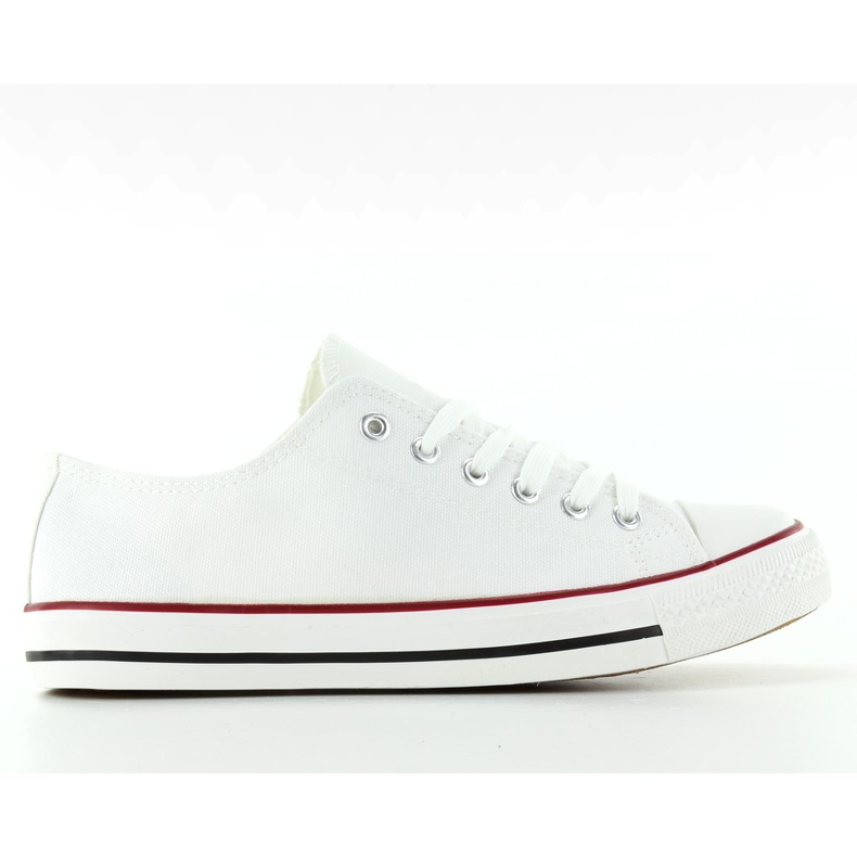 Klasyczne trampki damskie dc5 OFF-White białe