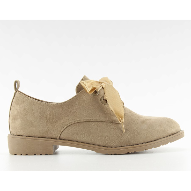 Półbuty mokasyny sznurowane LL-86 Khaki