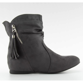 Saszki z ozdobnym suwaczkiem PE102 grey szare