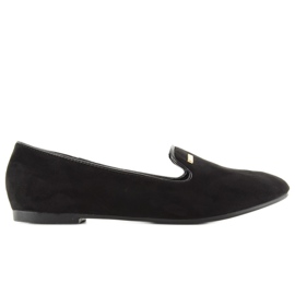 Klasyczne lordsy zamsz lj-1a79 Black czarne