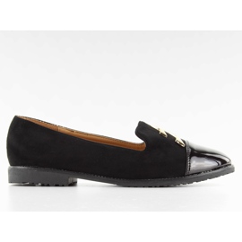 Lordsy zamszowe w895 black czarne