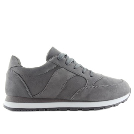Buty sportowe zamszowe BL111 grey szare