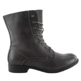 Botki workery damskie 510-pa grey szare