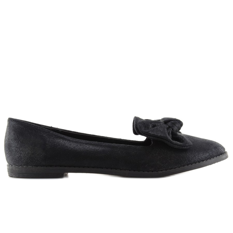 Lordsy z kokardką czarne 888-3 black