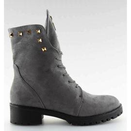 Botki glany szare H99-17 grey