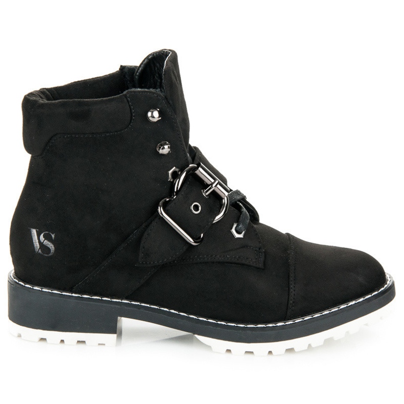 Vices New Collection Zamszowe traperki czarne