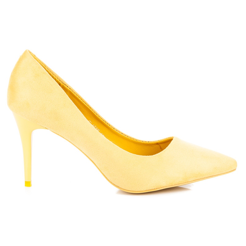 Comer Szpilki suede żółte