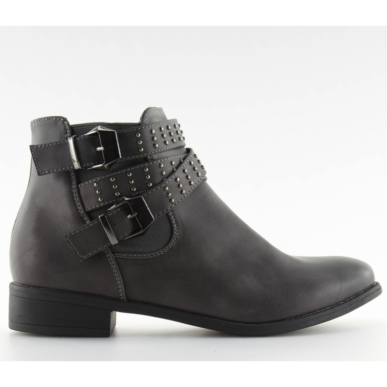 Botki sztyblety szare pe153p grey