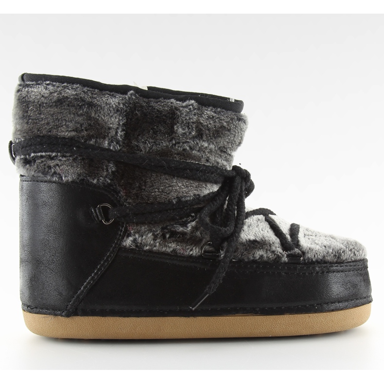 Śniegowce moon z futerkiem czarne black