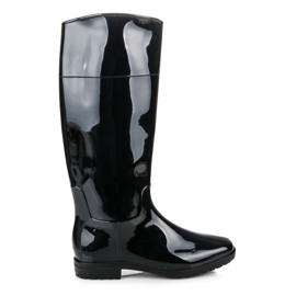 Lakierowane kalosze czarne