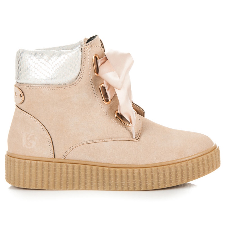 Vices Wiązane botki creepersy brązowe