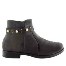 Sztyblety Z Perełkami Szare X-19 Grey