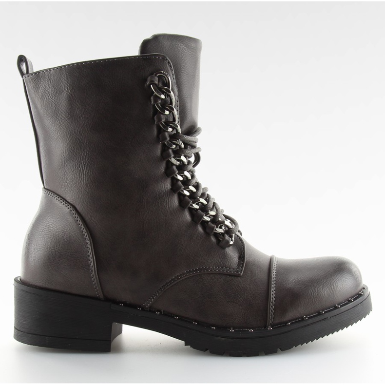 Workery damskie szare 30716 grey