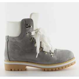 Timberki traperki damskie szare L. grey