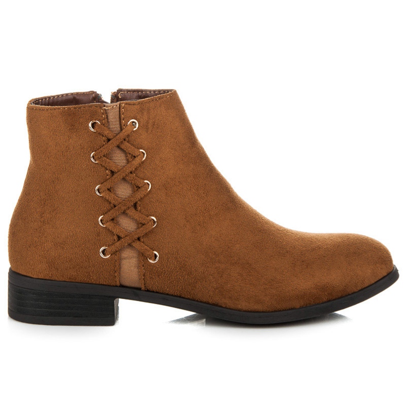 Queen Vivi Niskie Botki brązowe