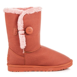 Torna Mukluki z guzikiem czerwone