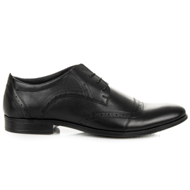 Lucca Półbuty MĘSKIE- Brogsy czarne