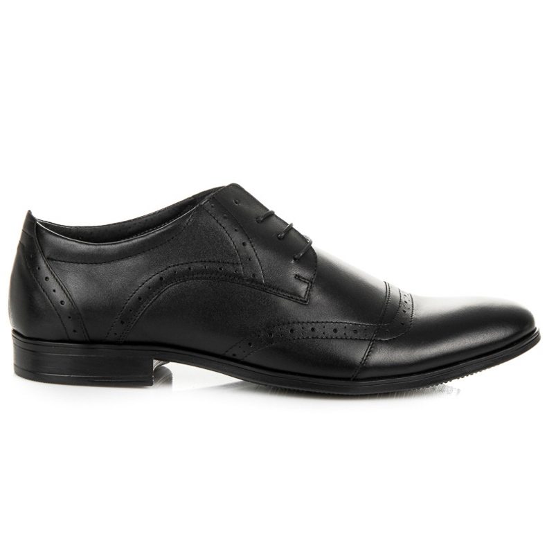 Lucca Półbuty MĘSKIE- Brogsy czarne