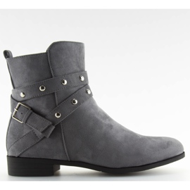 Botki damskie smukłe szare NC91 grey