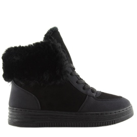 Trampki grubo ocieplone czarne R138 black