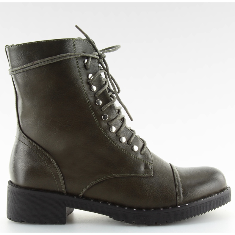 Botki glany z ćwiekami zielone B0-193 Green