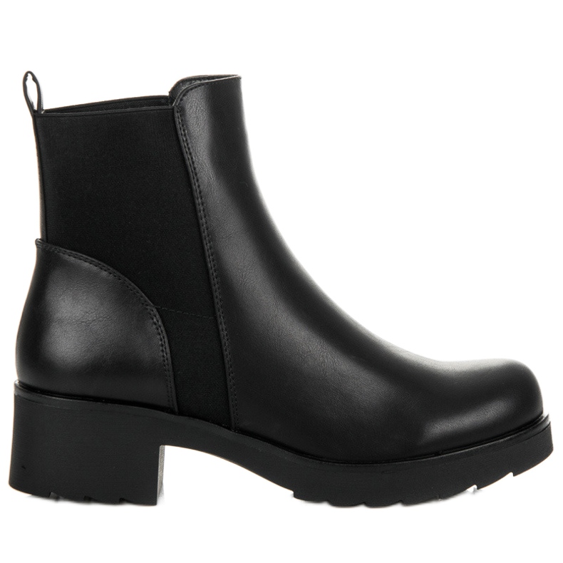 Groto Gogo Czarne Sztyblety Na Platformie