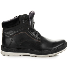 Lucca Ocieplane męskie obuwie czarne