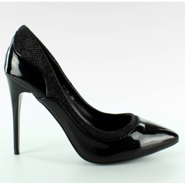 Piękne szpilki na specjalne okazje czarne P-13 Black