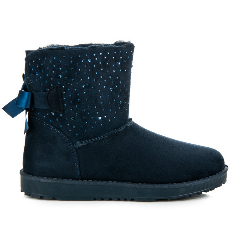 Granatowe mukluki niebieskie