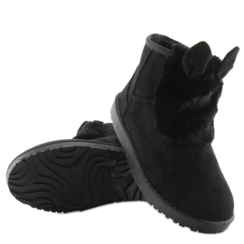 Emusy z uszkami czarne B198 black