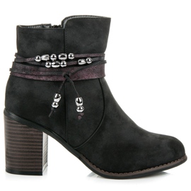 Vinceza Klasyczne Botki czarne