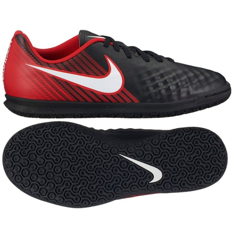 Buty halowe Nike MagistaX Ola Ii Ic Jr czerwone