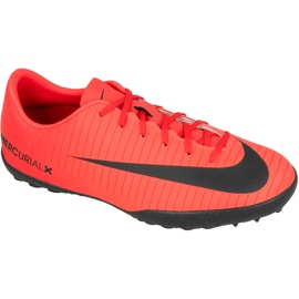 Buty piłkarskie Nike Mercurial Vapor Xi Tf Jr 831949-616 wielokolorowe czerwone