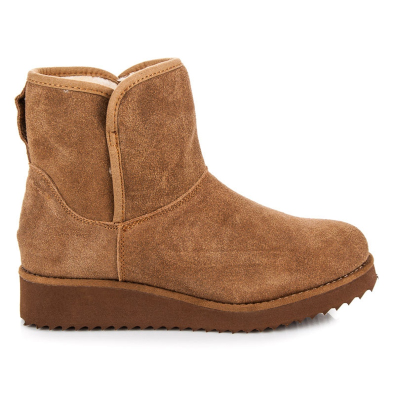 Coco Perla Mukluki na platformie brązowe