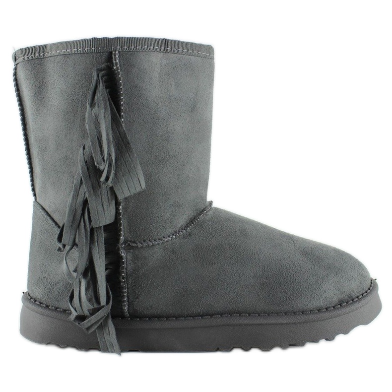 Emusy z frędzlami F382 Szare