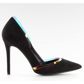 Szpilki opalizujące czarne 5126 Black