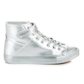 Seastar Wysokie sznurowane trampki szare