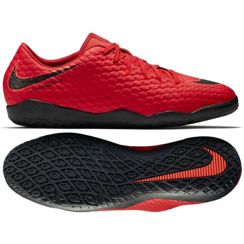 Buty halowe Nike HypervenomX Phelon Iii czerwone