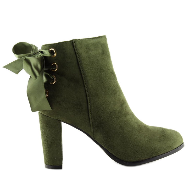 Botki na słupku zielone A852 green