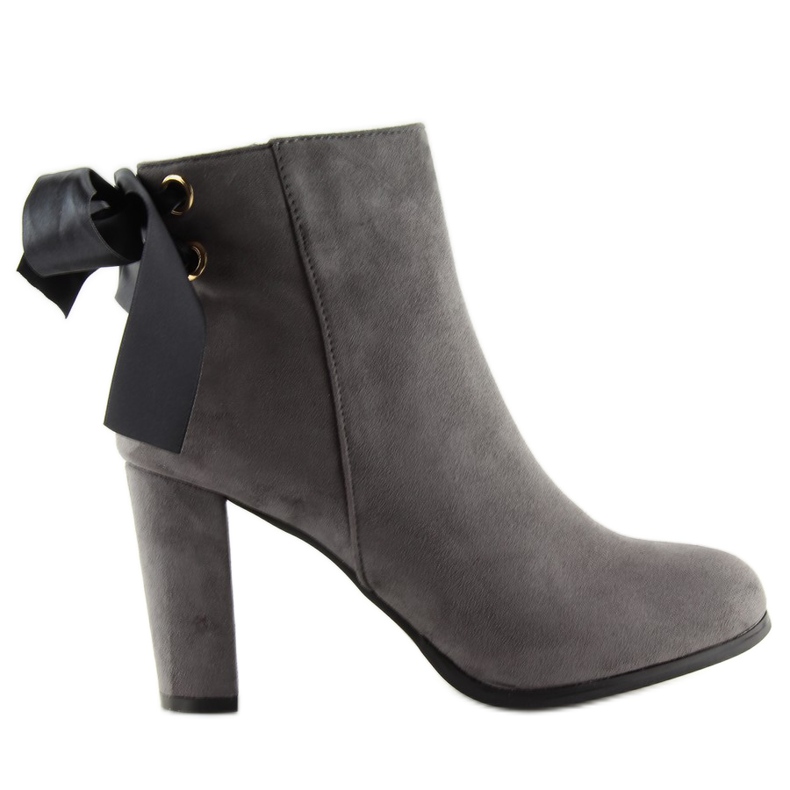 Botki Na Słupku Szare A852 Grey