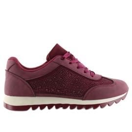 Buty sportowe damskie bordowe X15 wine red czerwone