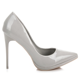 Vinceza Jasnoszare szpilki