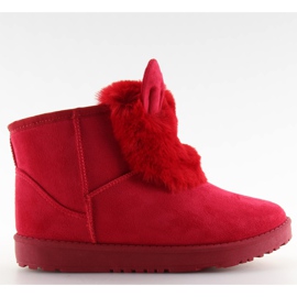 Emusy z uszkami czerwone B198 red