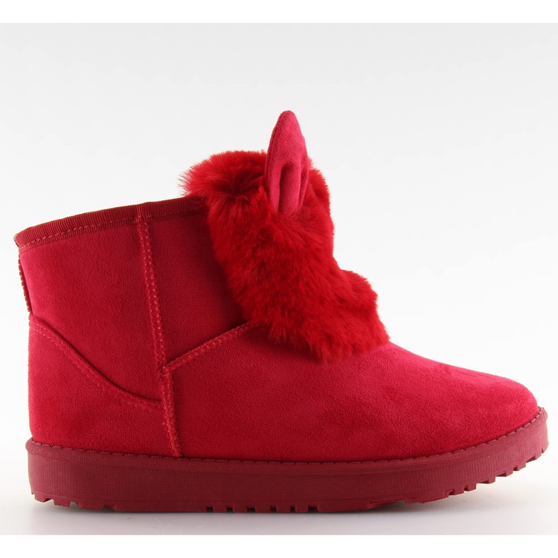 Emusy z uszkami czerwone B198 red