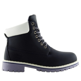 Timberki Damskie Ocieplane Granatowe Navy