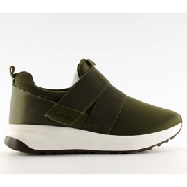Obuwie sportowe damskie zielone NB151P Army Green