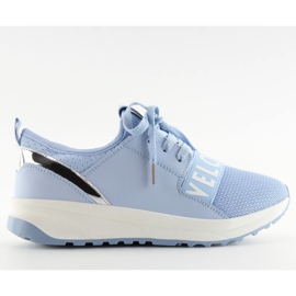 Obuwie sportowe damskie niebieskie NB155P Blue szare