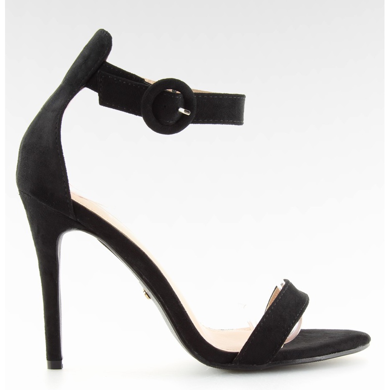 Sandałki na szpilce czarne NF-17 Black