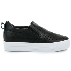 Slipony Na Platformie czarne