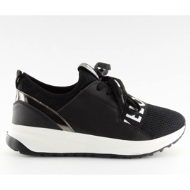 Obuwie sportowe damskie czarne NB155P Black białe szare